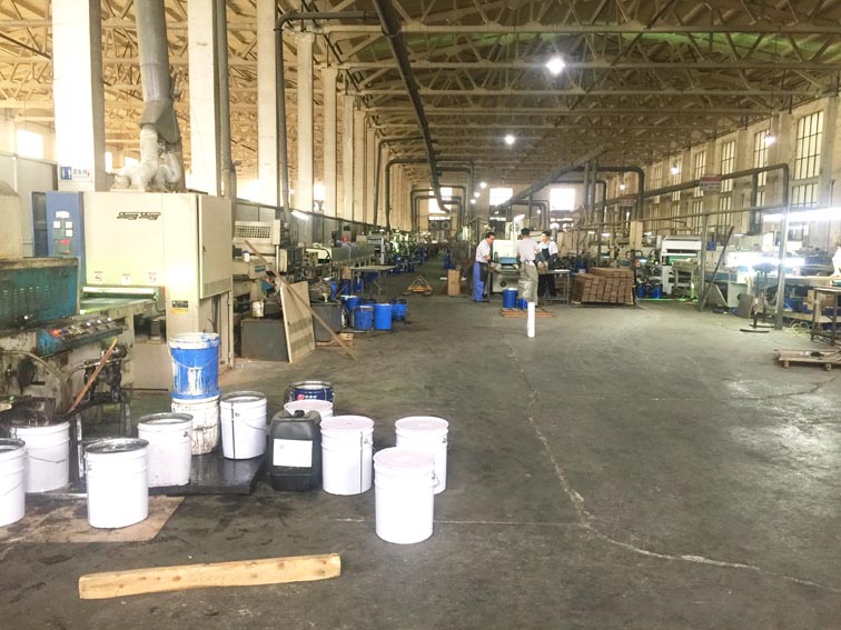 Flooring production line