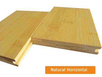 suelo de bambú color natural sólido 