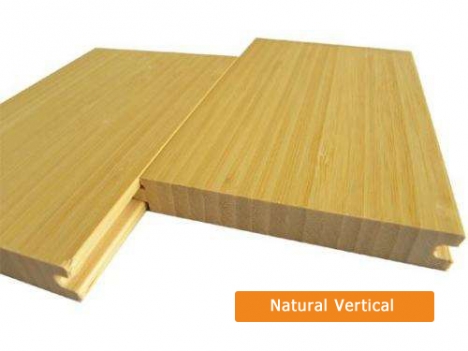 suelo de bambú color natural sólido 
